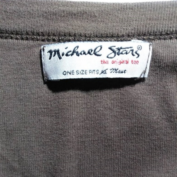 Michael Stars V-Neck Long Sleeve Tee Size OS - Picture 3 of 4